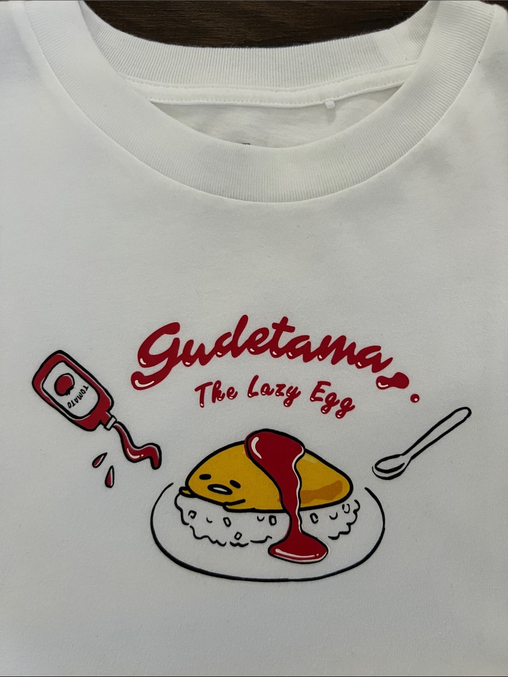Gudetama 'The Lazy Egg' Graphic Tee in White  x Sanrio x Uniqlo